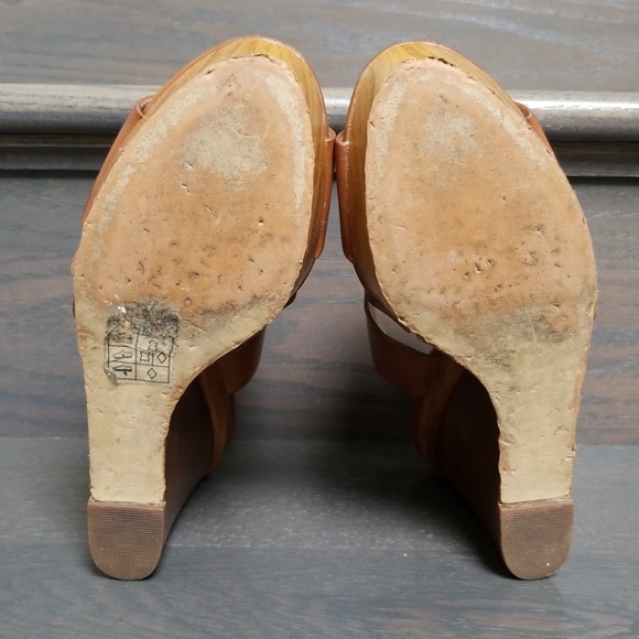 Michael Kors Leather and Wood Wedges - Picture 3 of 5